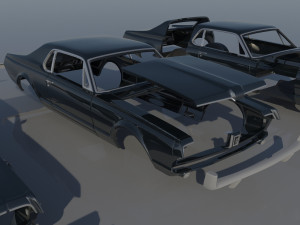 Mercury Cougar 1967 3Dプリントモデル