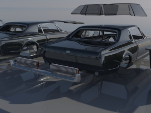 Mercury Cougar 1967 3Dプリントモデル