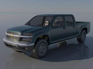 Chevrolet Colorado 2005 Crew Cab Modèles 3D en vedette