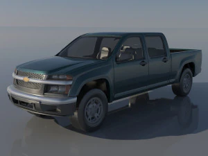 Chevrolet Colorado 2005 Cabine multiplace Modèles 3D en vedette