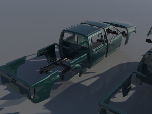 Chevrolet Colorado 2005 Crew Cab Modelo de Impressão 3D