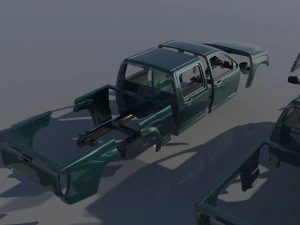 Chevrolet Colorado 2005 Crew Cab 3D Print Model