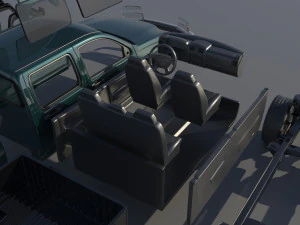 Chevrolet Colorado 2005 Crew Cab 3D Print Model