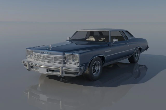 Buick Lesabre 1975 3D Print Model .c4d .max .obj .3ds .fbx .stl .blend