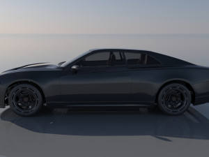 Dodge Charger EV 3D 프린트 모델