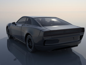 Dodge Charger EV 3D 프린트 모델