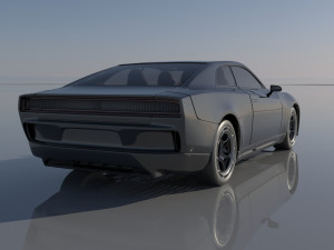 Dodge Charger EV 3D 프린트 모델