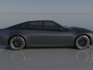 Dodge Charger EV 3D 프린트 모델