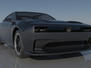 Dodge Charger EV 3D 프린트 모델