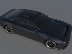 Dodge Charger EV 3D 프린트 모델