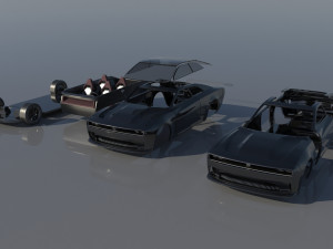Dodge Charger EV 3D 프린트 모델