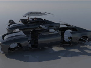 Dodge Charger EV 3D 프린트 모델