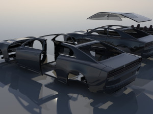Dodge Charger EV 3D 프린트 모델