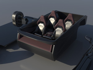 Dodge Charger EV 3D 프린트 모델