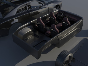 Dodge Charger EV 3D 프린트 모델