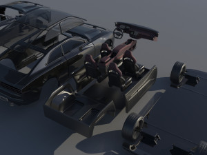 Dodge Charger EV 3D 프린트 모델