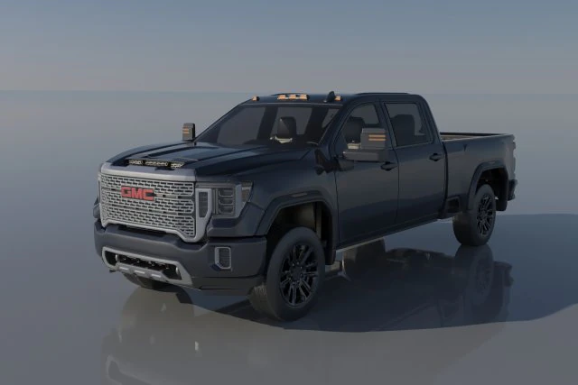 GMC Sierra 2500 2022 3D Print Model .c4d .max .obj .3ds .fbx .stl .blend