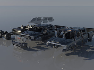 GMC Sierra 2500 2022 3Dプリントモデル