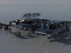 GMC Sierra 2500 2022 3D Print Model