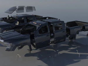 GMC Sierra 2500 2022 3D Print Model