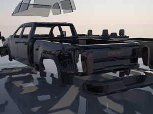 GMC Sierra 2500 2022 3Dプリントモデル