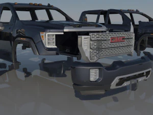 GMC Sierra 2500 2022 3D Print Model