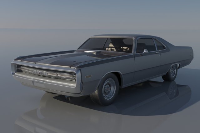 Chrysler 300 - 1970 3D-printmodel .c4d .max .obj .3ds .fbx .stl .blend 