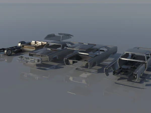 Chrysler 300 - 1970 3D Print Model