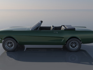 Fo-rd Mu stang 1965 Convertible 3D Принт Модель