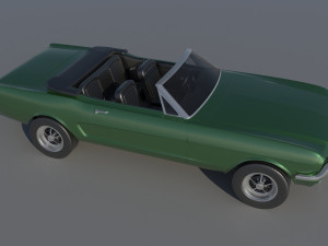 Fo-rd Mu stang 1965 Convertible 3D Принт Модель