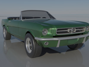 Fo-rd Mu stang 1965 Convertible 3D Принт Модель