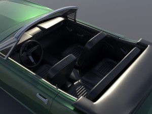 Fo-rd Mu stang 1965 Convertible 3D Принт Модель
