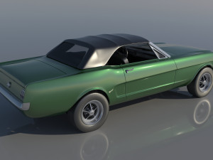 Fo-rd Mu stang 1965 Convertible 3D Принт Модель