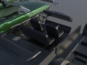 Fo-rd Mu stang 1965 Convertible 3D Принт Модель