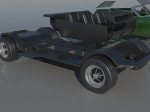 Fo-rd Mu stang 1965 Convertible 3D Принт Модель