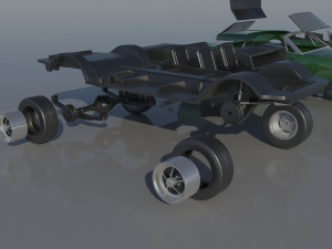 Fo-rd Mu stang 1965 Convertible 3D Принт Модель