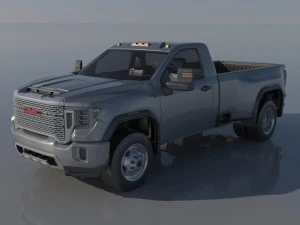 GMC Sierra 3500HD cabina normale - 2022 Modello di stampa 3D