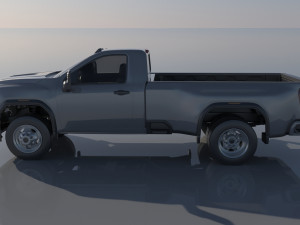 GMC Sierra 3500HD Regular Cab - 2022 Modelo de Impressão 3D