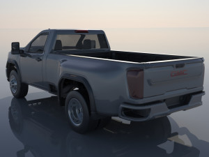 GMC Sierra 3500HD Regular Cab - 2022 Modelo de Impressão 3D