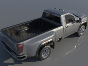 GMC Sierra 3500HD Regular Cab - 2022 Modelo de Impressão 3D