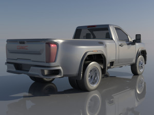 GMC Sierra 3500HD Regular Cab - 2022 Modelo de Impressão 3D