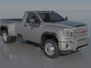 GMC Sierra 3500HD Regular Cab - 2022 Modelo de Impressão 3D