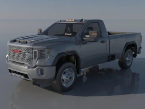 GMC Sierra 3500HD Regular Cab - 2022 3D Print Model