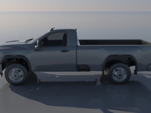 GMC Sierra 3500HD Regular Cab - 2022 Modelo de Impressão 3D
