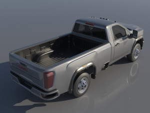 GMC Sierra 3500HD Regular Cab - 2022 Modelo de Impressão 3D