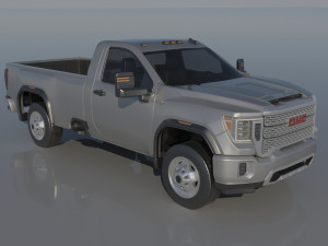 GMC Sierra 3500HD Regular Cab - 2022 Modelo de Impressão 3D
