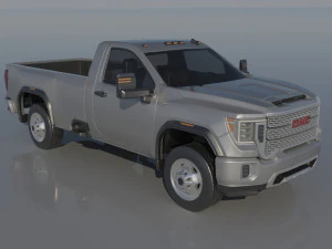 GMC Sierra 3500HD Regular Cab - 2022 3D Print Model