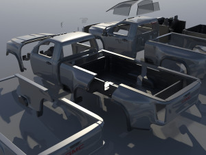 GMC Sierra 3500HD Regular Cab - 2022 Modelo de Impressão 3D