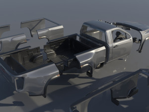 GMC Sierra 3500HD Regular Cab - 2022 Modelo de Impressão 3D