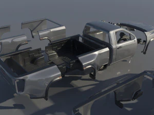 GMC Sierra 3500HD Regular Cab - 2022 3D Print Model